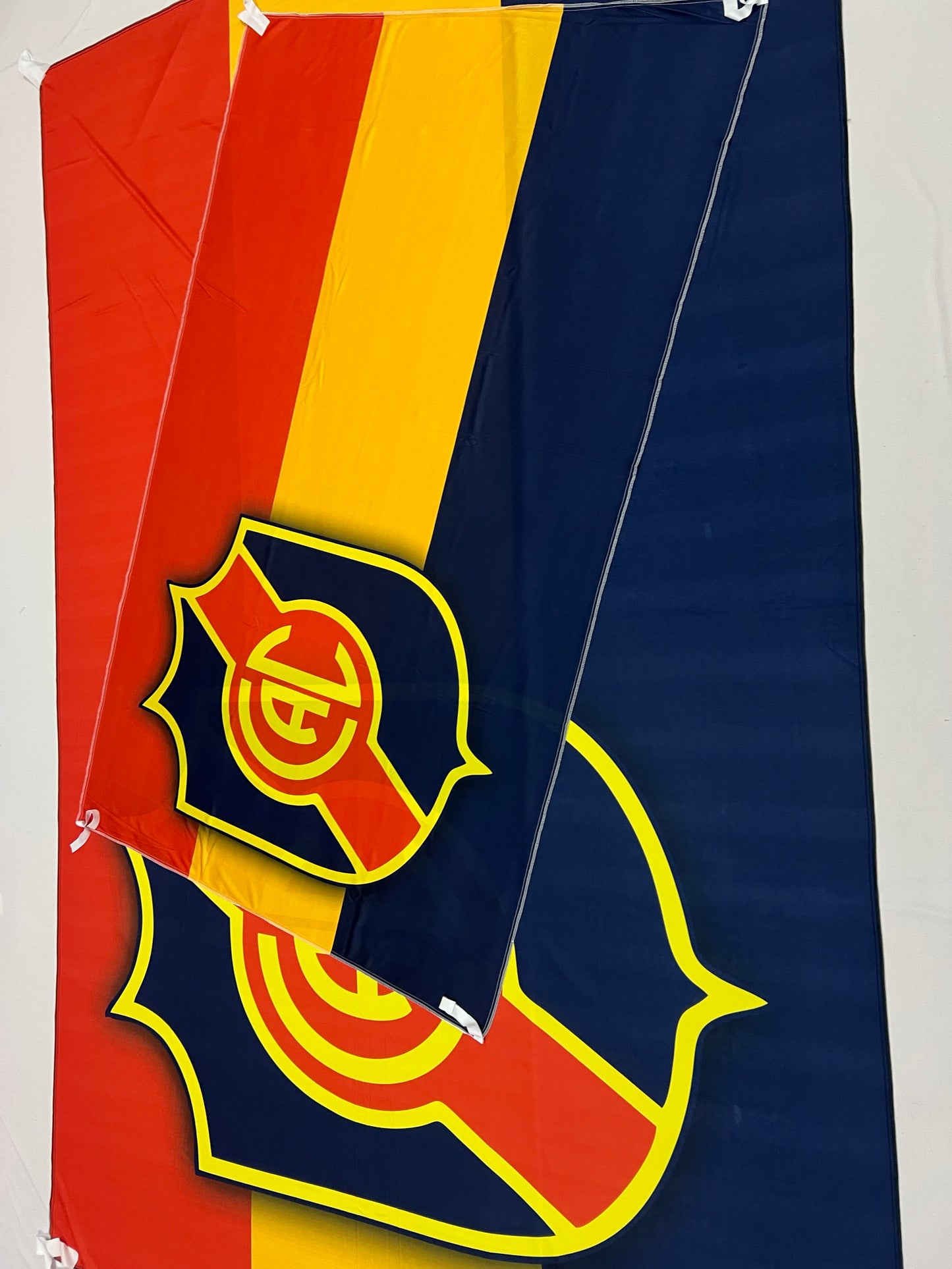 Bandera de Colegiales 🟡🔴🔵 Orgullo Tricolor – Personalizadas y Envío Gratis