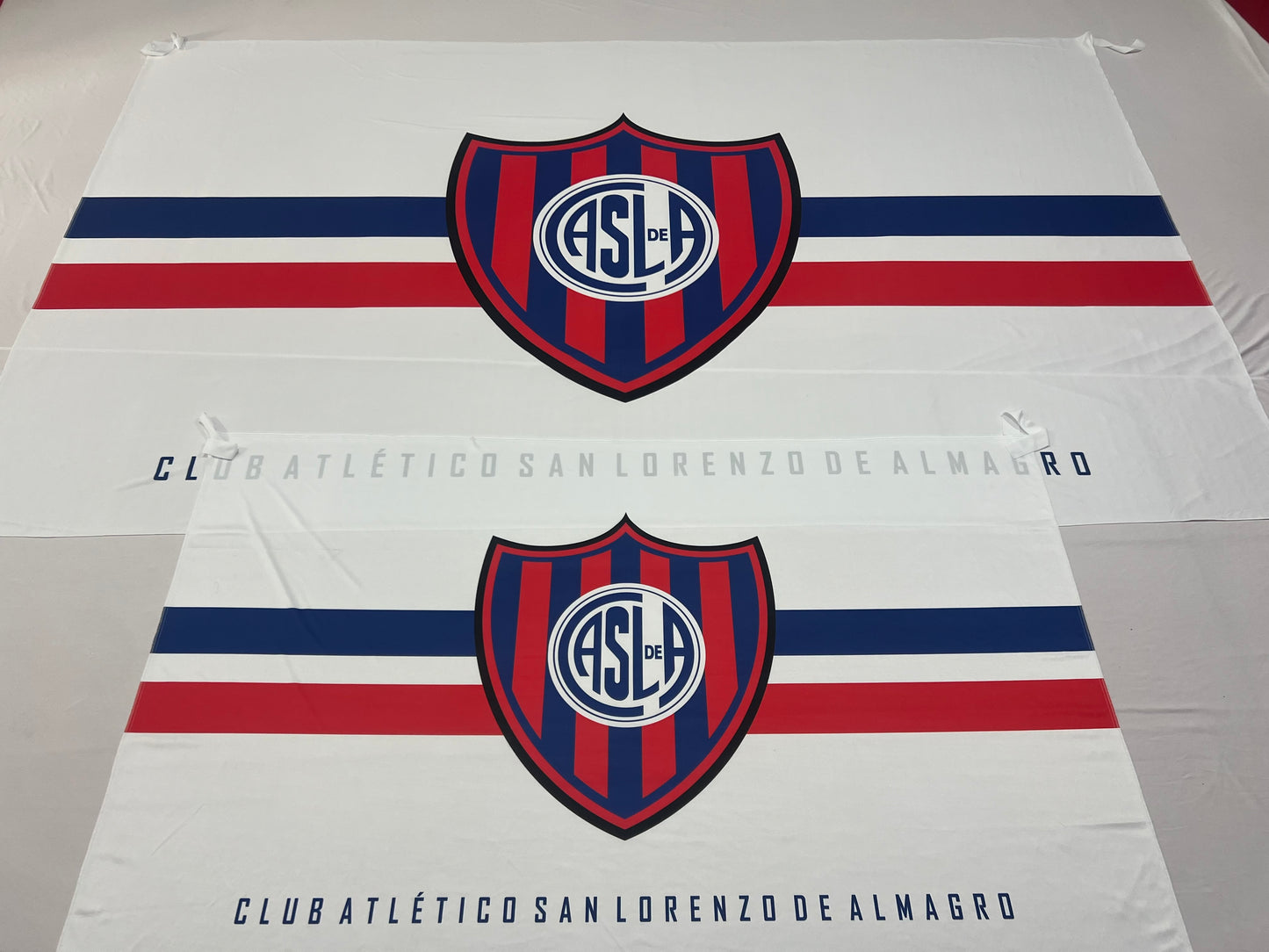 Bandera San Lorenzo – 1,50 x 1,00 m / 2,50 x 1,50 m – Tela Resistente – Envío Gratis a Todo el País
