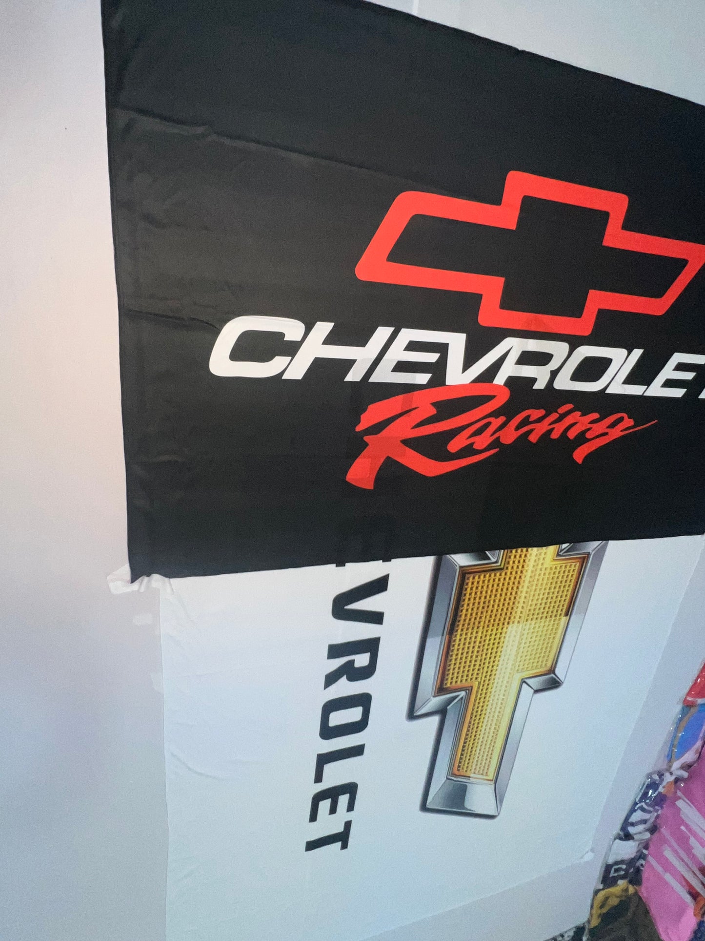 BANDERA CHEVROLET PERSONALIZADA – NEGRA O BLANCA – ENVÍO GRATIS