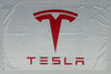 Bandera Tesla Blanca Letras Rojas – 1,00 x 1,50 m / 1,50 x 2,50 m – ENVÍO GRATIS A TODO EL PAÍS