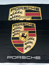 Bandera Porsche Negra – 1,00 x 1,50 m / 1,50 x 2,50 m – ENVÍO GRATIS A TODO EL PAÍS