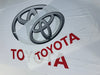 Bandera Toyota Blanca – 1,00 x 1,50 m / 1,50 x 2,50 m – ENVÍO GRATIS A TODO EL PAÍS