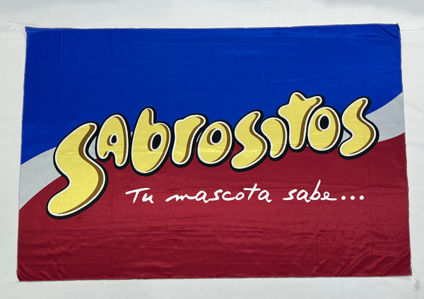 Bandera Sabrositos Azul y Rojo | 90x60 y 1x1.50