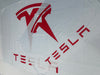Bandera Tesla Blanca Letras Rojas – 1,00 x 1,50 m / 1,50 x 2,50 m – ENVÍO GRATIS A TODO EL PAÍS