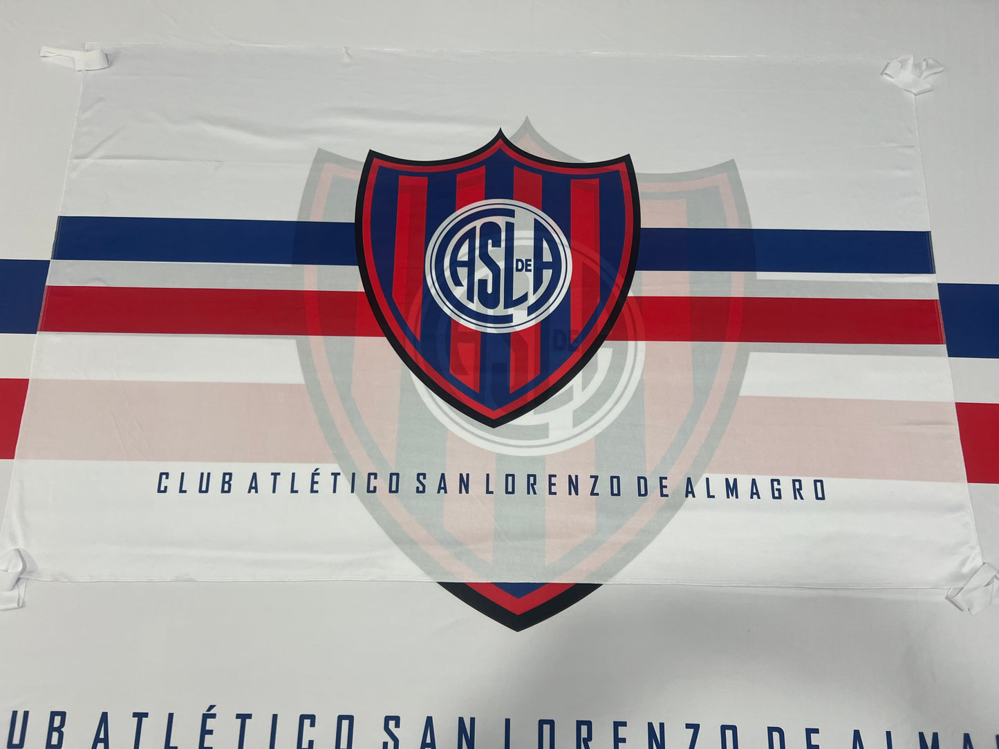 Bandera San Lorenzo – 1,50 x 1,00 m / 2,50 x 1,50 m – Tela Resistente – Envío Gratis a Todo el País