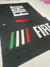 Banderas de Fiat Negra – 1,50 x 1,00 m / 2,50 x 1,50 m – Tela Resistente – Envío Gratis a Todo el País 🇦🇷