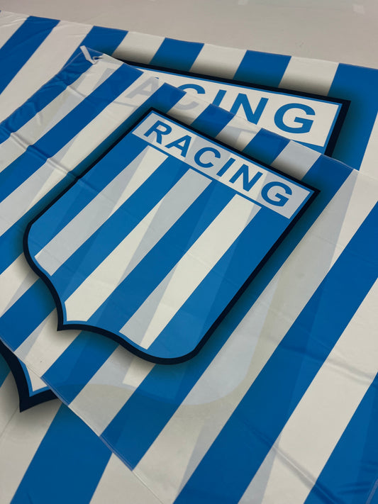 Banderas de Racing Club – 1,50 x 1,00 m / 2,50 x 1,50 m – Tela Resistente – Envío Gratis a Todo el País 🇦🇷