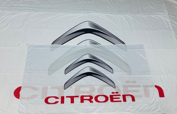 Bandera Citroën Blanca – 1,00 x 1,50 m / 1,50 x 2,50 m – ENVÍO GRATIS A TODO EL PAÍS