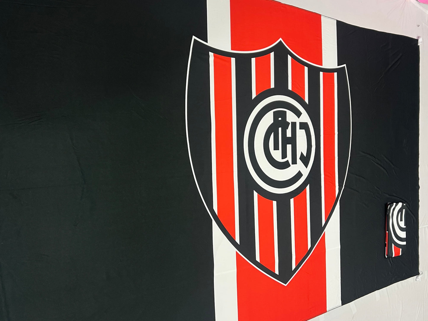 Banderas de Chacarita – 1,50 x 1,00 m / 2,50 x 1,50 m – Tela Resistente – Envío Gratis a Todo el País 🇦🇷