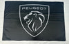 Bandera Peugeot Negra – 1,00 x 1,50 m / 1,50 x 2,50 m – ENVÍO GRATIS A TODO EL PAÍS