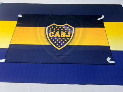 Banderas de Boca – Modelo 1 – 1,50 x 1,00 m / 2,50 x 1,50 m – Tela Resistente – Envío Gratis a Todo el País 🇦🇷