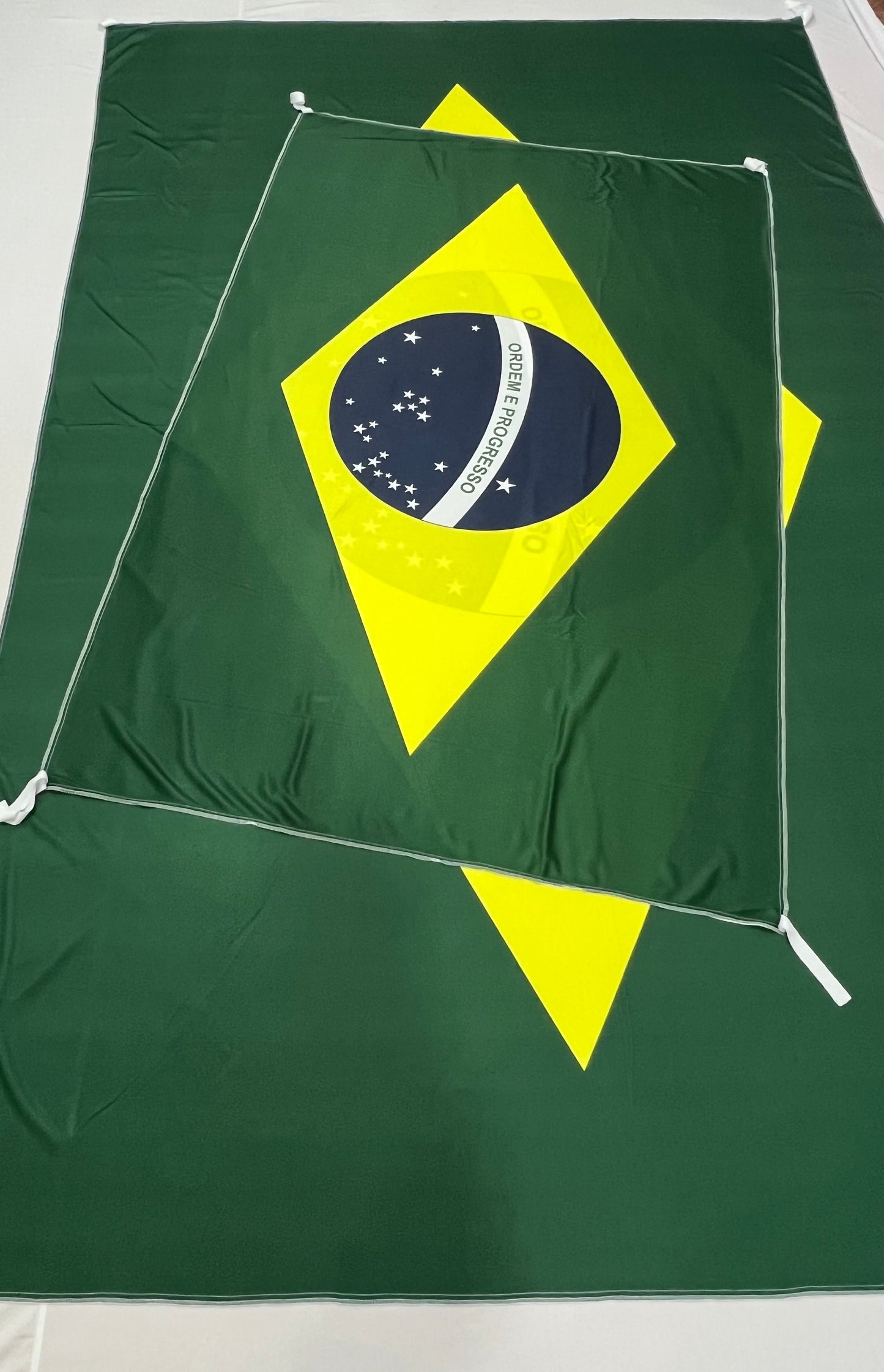 Banderas de Brasil – 1,50 x 1,00 m / 2,50 x 1,50 m – Tela Resistente – Envío Gratis a Todo el País 🇧🇷