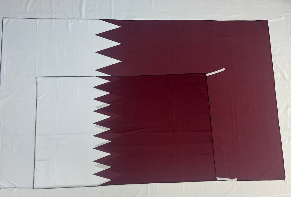 Bandera de catar  – 1,50 x 1,00 m / 2,50 x 1,50 m– Tela Resistente – Envío Gratis a Todo el País