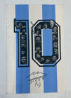 Bandera Maradona Número 10 90x60 y 1x1.50