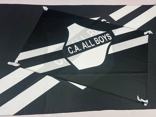 Banderas de All Boys – 1,50 x 1,00 m / 2,50 x 1,50 m – Tela Resistente – Envío Gratis a Todo el País 🇦🇷
