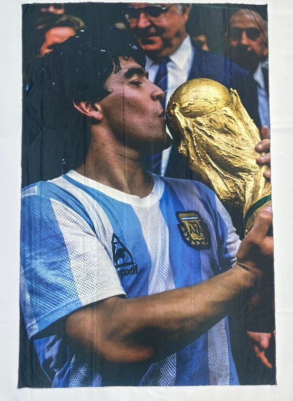 Bandera Maradona Copa Mundo 90x60 y 1x1.50