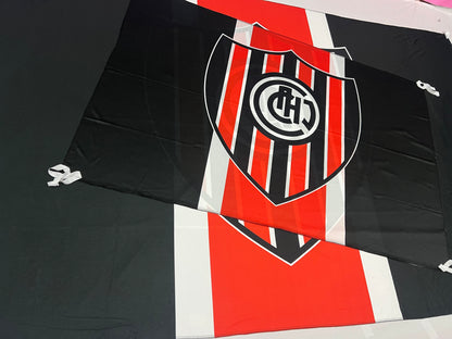Banderas de Chacarita – 1,50 x 1,00 m / 2,50 x 1,50 m – Tela Resistente – Envío Gratis a Todo el País 🇦🇷