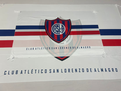 Bandera San Lorenzo – 1,50 x 1,00 m / 2,50 x 1,50 m – Tela Resistente – Envío Gratis a Todo el País