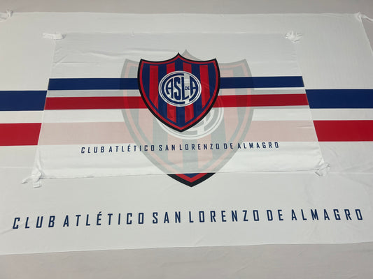 Bandera San Lorenzo – 1,50 x 1,00 m / 2,50 x 1,50 m – Tela Resistente – Envío Gratis a Todo el País