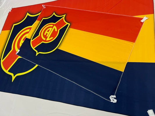 Bandera de Colegiales 🟡🔴🔵 Orgullo Tricolor – Personalizadas y Envío Gratis