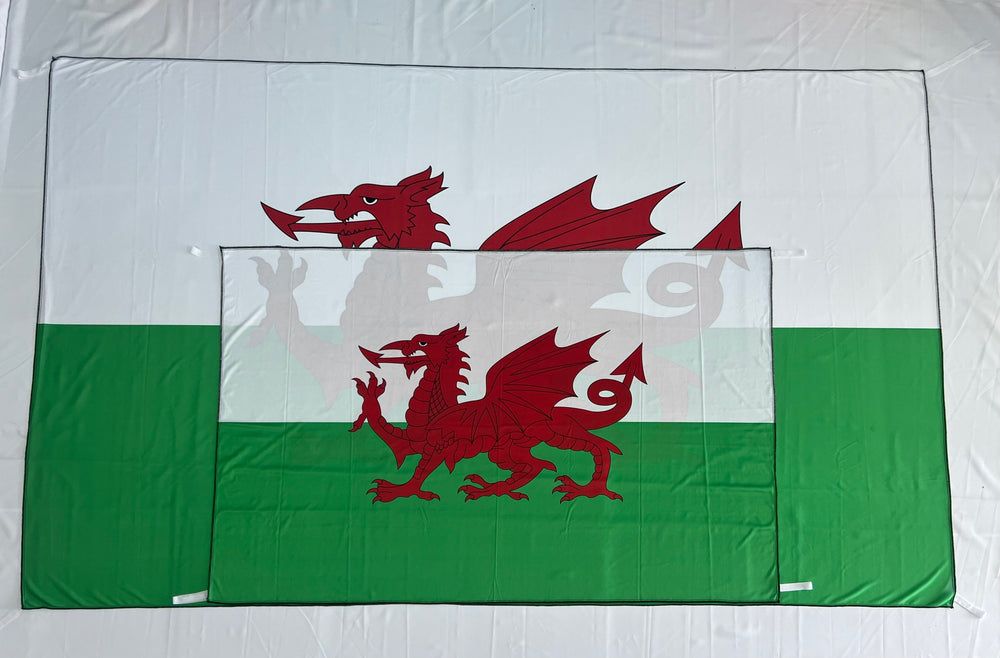 Bandera de Gales  – 1,50 x 1,00 m / 2,50 x 1,50 m – Tela Resistente – Envío Gratis a Todo el País