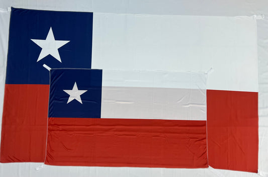 Banderas de Chile – 1,50 x 1,00 m / 2,50 x 1,50 m – Tela Resistente – Envío Gratis a Todo el País 🇨🇱