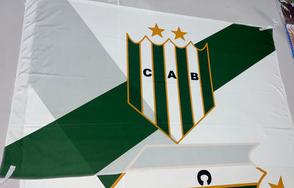 Bandera Banfield Blanca– 1,50 x 1,00 m / 2,50 x 1,50 m – Tela Resistente – Envío Gratis a Todo el País