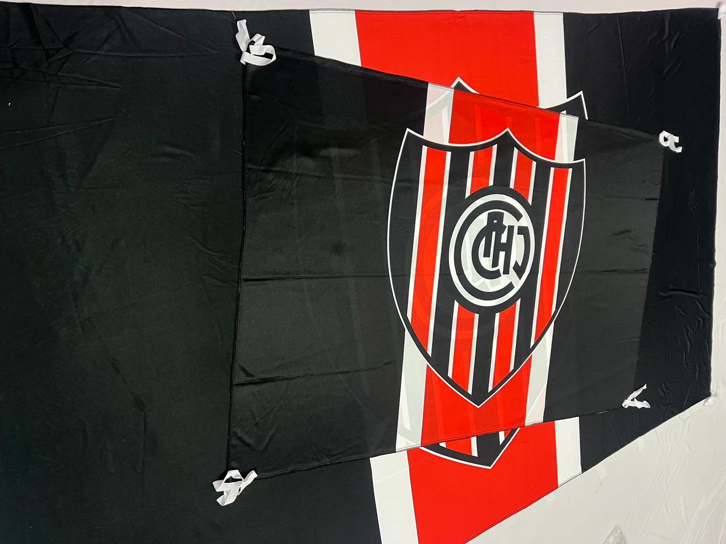 Banderas de Chacarita – 1,50 x 1,00 m / 2,50 x 1,50 m – Tela Resistente – Envío Gratis a Todo el País 🇦🇷