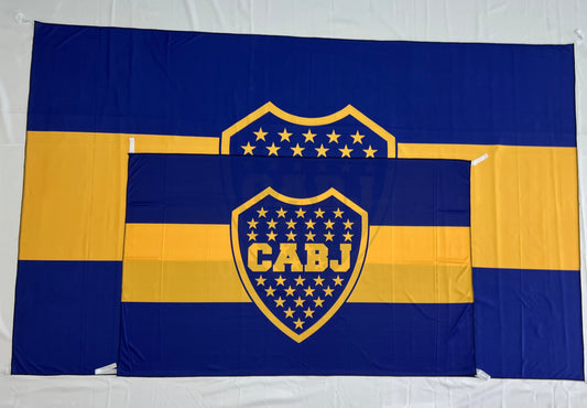 Bandera Boca Brillosa– 1,50 x 1,00 m / 2,50 x 1,50 m – Tela Resistente – Envío Gratis a Todo el País