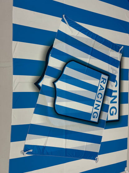 Bandera de Racing Club 🔵⚪ La Racineta a Todo Color – Envío Gratis