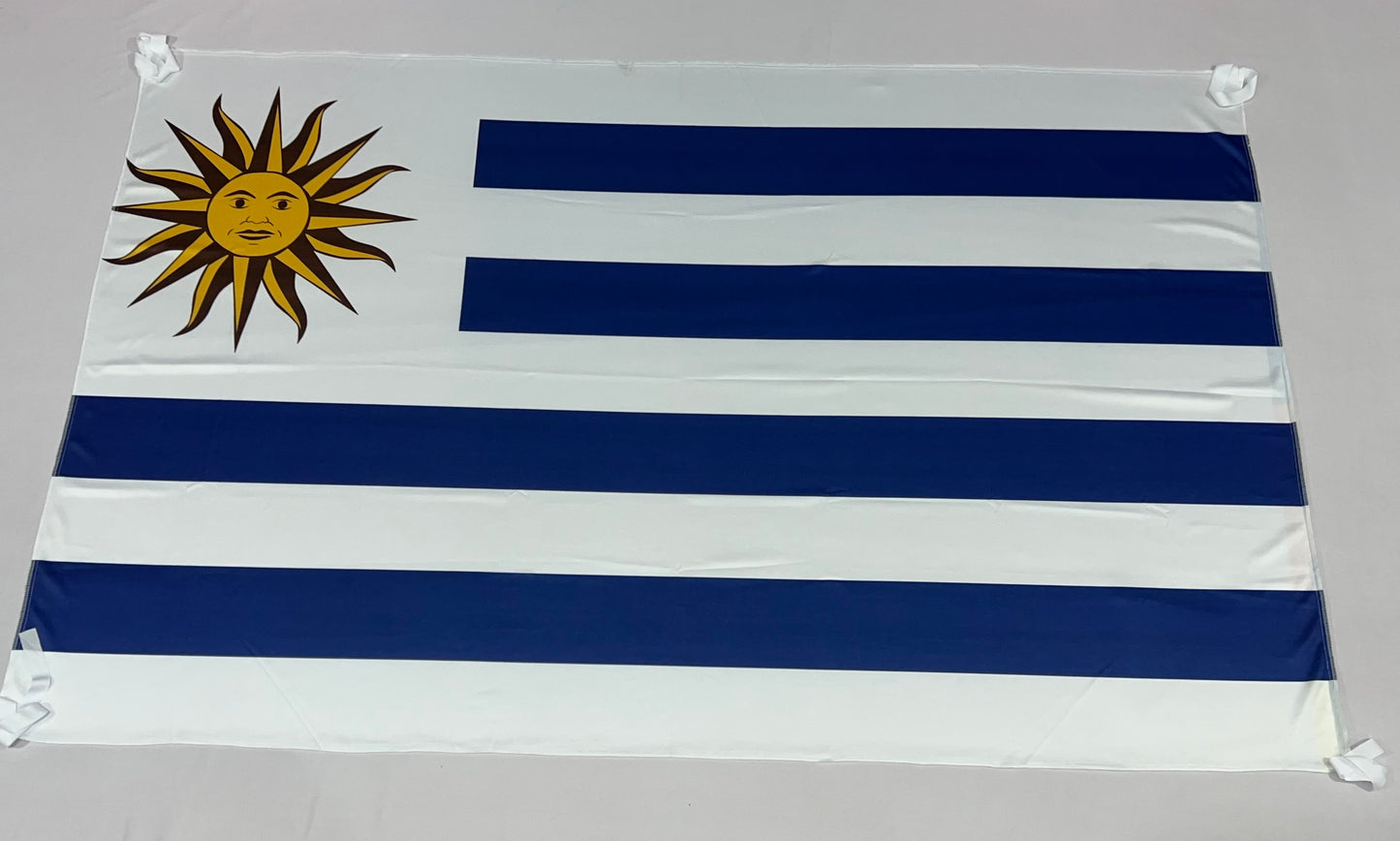 Banderas de Uruguay – 1,50 x 1,00 m / 2,50 x 1,50 m – Tela Resistente – Envío Gratis a Todo el País 🇺🇾