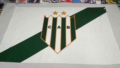 Bandera Banfield Blanca– 1,50 x 1,00 m / 2,50 x 1,50 m – Tela Resistente – Envío Gratis a Todo el País
