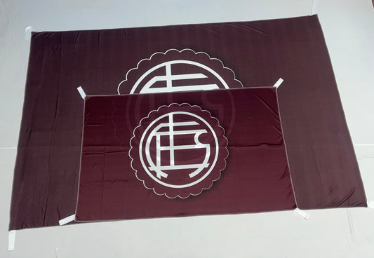 Bandera Lanús – 1,50 x 1,00 m / 2,50 x 1,50 m – Tela Resistente – Envío Gratis a Todo el País