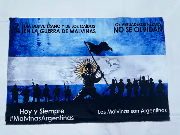 Bandera Malvinas Argentinas modelo 1  | 90x60 y 1x1.50