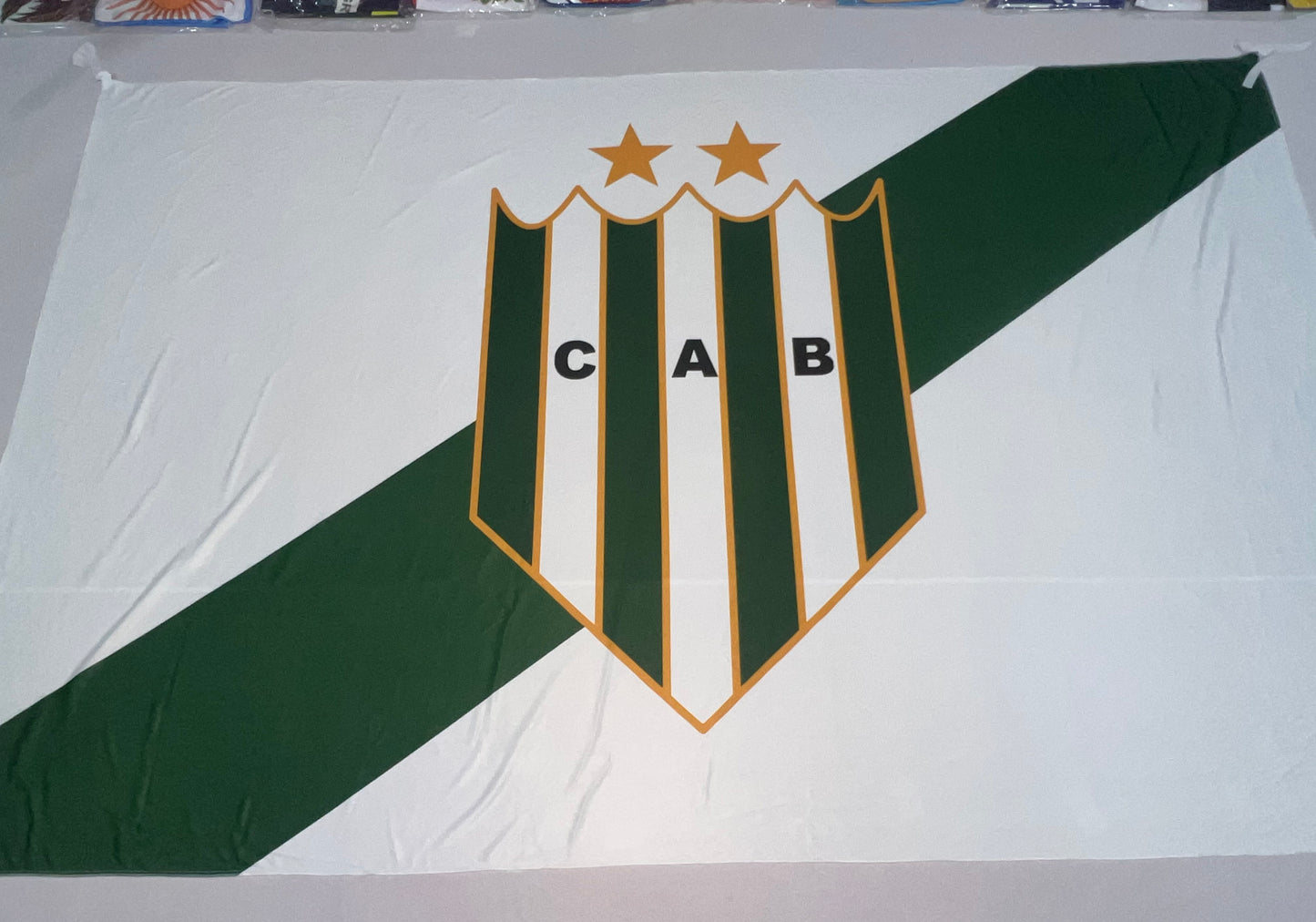 Bandera Banfield Blanca– 1,50 x 1,00 m / 2,50 x 1,50 m – Tela Resistente – Envío Gratis a Todo el País