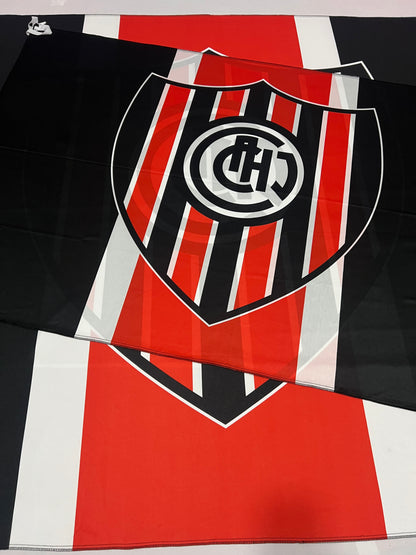 Bandera de Chacarita 🟥⬛⬜Pasión Funebrera – Envío Gratis