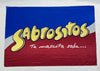 Bandera Sabrositos Azul y Rojo | 90x60 y 1x1.50