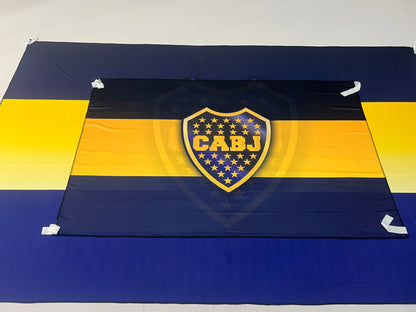 Banderas de Boca – Modelo 1 – 1,50 x 1,00 m / 2,50 x 1,50 m – Tela Resistente – Envío Gratis a Todo el País 🇦🇷