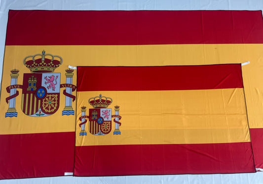 Bandera de España – 1,50 x 1,00 m / 2,50 x 1,50 m – Tela Resistente – Envío Gratis a Todo el País