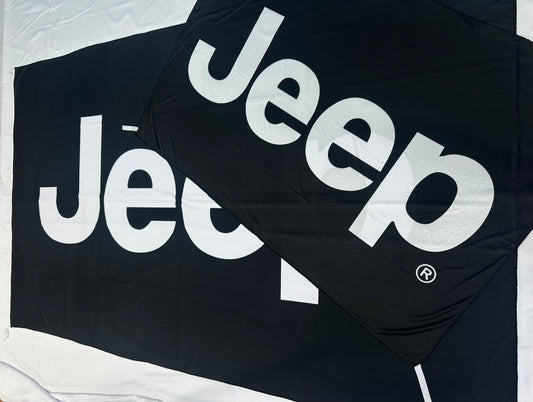 Bandera Jeep Negra – 1,00 x 1,50 m / 1,50 x 2,50 m – ENVÍO GRATIS A TODO EL PAÍS
