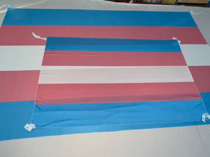 Bandera del Orgullo Trans – 1,50 x 1,00 m / 2,50 x 1,50 m – Tela Resistente – Envío Gratis a Todo el País