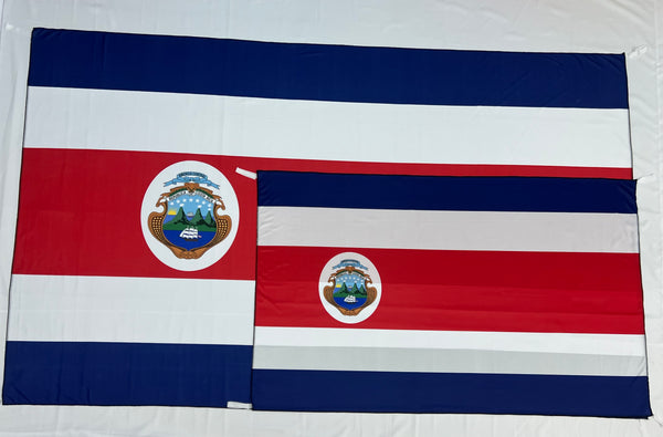 Bandera de Costa Rica  – 1,50 x 1,00 m / 2,50 x 1,50 m – Tela Resistente – Envío Gratis a Todo el País