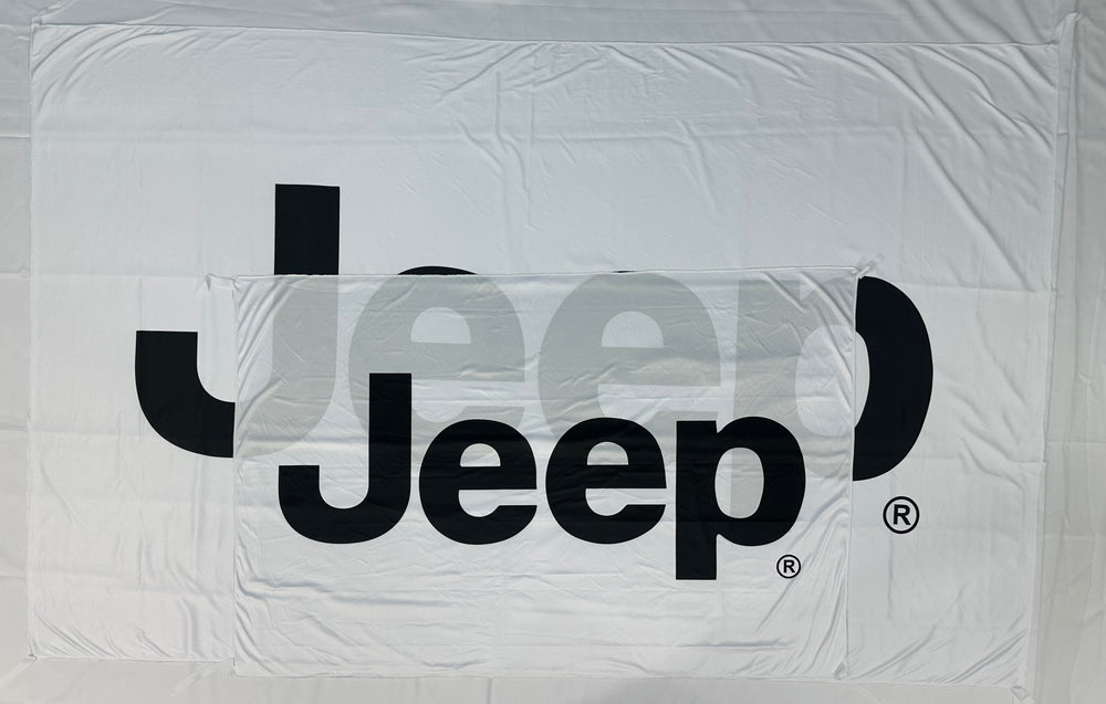 Bandera Jeep Blanca – 1,00 x 1,50 m / 1,50 x 2,50 m – ENVÍO GRATIS A TODO EL PAÍS