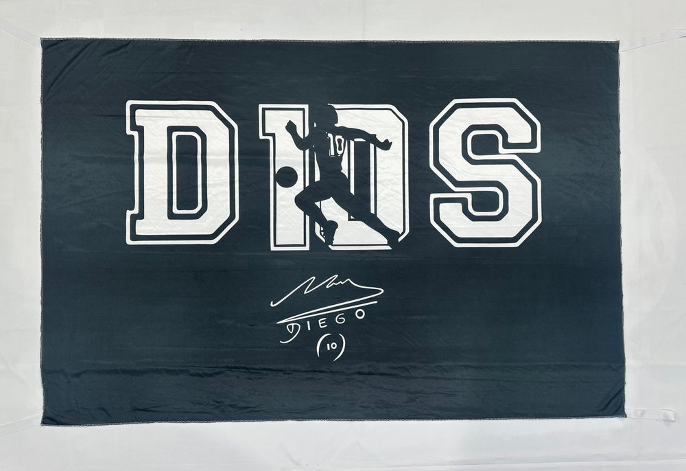 Bandera Maradona Dios Negra 90x60 y 1x1.50