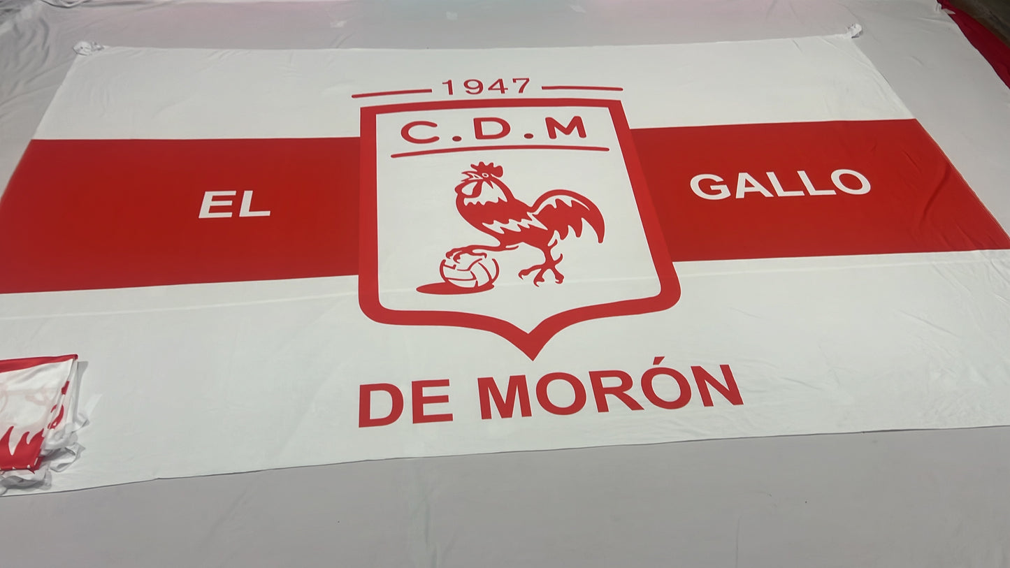 Banderas de Deportivo Morón – 1,50 x 1,00 m / 2,50 x 1,50 m – Tela Resistente – Envío Gratis a Todo el País 🇦🇷