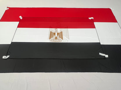 Bandera Egipto – 1,50 x 1,00 m / 2,50 x 1,50 m – Tela Resistente – Envío Gratis a Todo el País