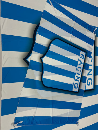 Bandera de Racing Club 🔵⚪ La Racineta a Todo Color – Envío Gratis