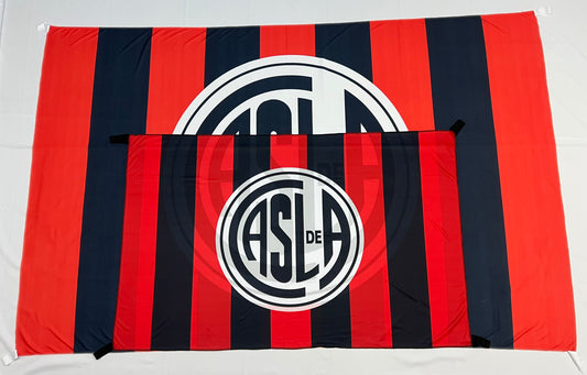 Bandera San Lorenzo azul – 1,50 x 1,00 m / 2,50 x 1,50 m – Tela Resistente – Envío Gratis a Todo el País