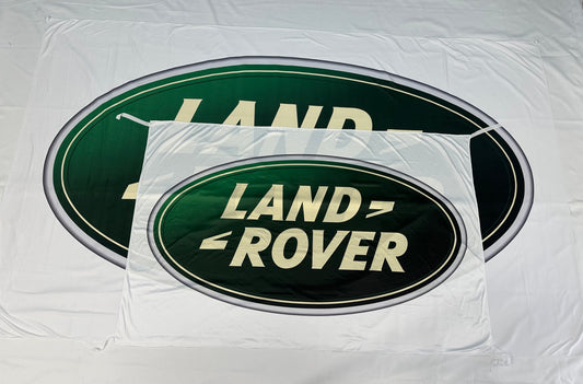 Bandera Land Rover Blanca – 1,00 x 1,50 m / 1,50 x 2,50 m – ENVÍO GRATIS