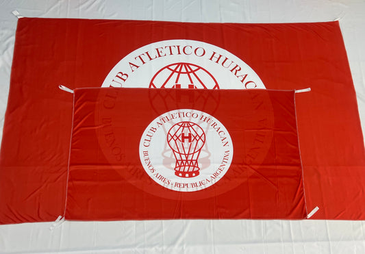 Bandera Huracán – 1,50 x 1,00 m / 2,50 x 1,50 m – Tela Resistente – Envío Gratis a Todo el País